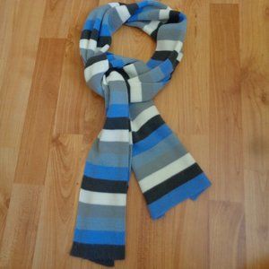 Knit striped scarf